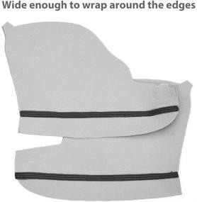img 2 attached to 🚘 Car Door Armrest Replacement Pair for Honda Odyssey 2011-2017 - Vinyl Microfiber Leather Armrest Cover by KBH Auto, Black