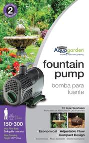 img 3 attached to 🌊 Pennington Aquagarden Universal Fountain Pump - Ideal for Garden Fountains, Water Features, Aquaponics & Hydroponics - 150-300 Gallon Capacity, with 3'7" Pumping Height