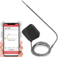 revolutionize your bbq experience: smart bluetooth bbq grill thermometer with upgraded stainless probe - leave it in oven, bbq or smoker, and get wireless remote alerts via ios/android phone wifi app logo