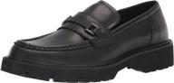👞 calvin klein venti2 loafer black men's shoes with slip-ons логотип