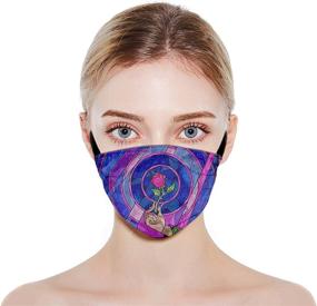 img 2 attached to 🎭 Adjustable Reusable Face Mask Bandana Balaclava for Men and Women - 3Pcs with Adjustable EarLoops