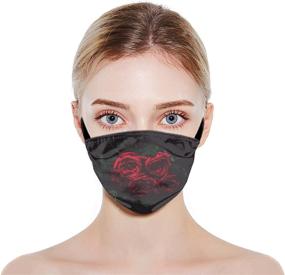 img 1 attached to 🎭 Adjustable Reusable Face Mask Bandana Balaclava for Men and Women - 3Pcs with Adjustable EarLoops