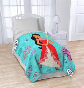 img 2 attached to 👑 Jay Franco Elena Magic of Avalor Blanket: Premium 62 x 90 Inches Kids Bedding | Fade Resistant & Super Soft Fleece | Official Disney Product