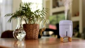 img 1 attached to YAMAYO Portable Mini Cool Mist Humidifier (Blue): Compact Hydration On-The-Go