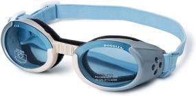 img 1 attached to Doggles Dog Goggles ILS 🐶 Ice Frame with Blue Lens - Medium