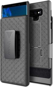 img 4 attached to 📱 Aduro Samsung Galaxy Note 9 Belt Clip Holster Case - Super Slim Shell with Kickstand and Rotating Belt Clip - Compatible with Samsung Galaxy Note 9 (2018) - Phone Combo Case