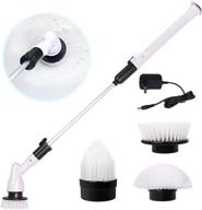 🧽 lepowerp [2020 upgraded] electric spin scrubber: cordless bathroom shower scrubber with 3 replaceable cleaning brush heads & adjustable extension handle logo