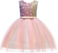 sequined glamulice princess bridesmaid graduation girls' clothing: sparkle in style! logo