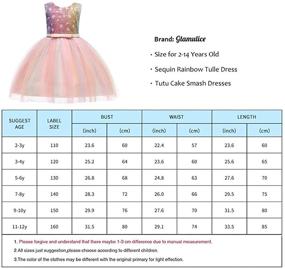 img 3 attached to Sequined Glamulice Princess Bridesmaid Graduation Girls' Clothing: Sparkle in Style!