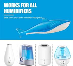 img 2 attached to 🐠 LIFVEAN Humidifier Tank Cleaner Fish Shark Fit Ultrasonic Evaporative Humidifier Water Treatment - Long-Lasting and Economical, 2Pack - Lasts 90 Days