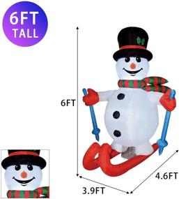 img 1 attached to COMIN Christmas Inflatables Decoration Chirstmas Seasonal Decor for Outdoor Holiday Decor
