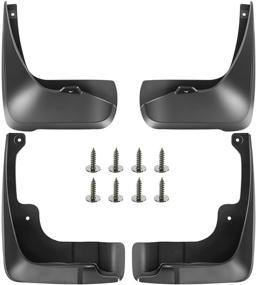 img 3 attached to 🚗 Набор крыльев A-Premium Mud Flaps Mudguards для автомобиля Toyota Camry 2007-2011 (за исключением модели SE) - передние и задние, 4 штуки.