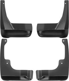 img 2 attached to 🚗 Набор крыльев A-Premium Mud Flaps Mudguards для автомобиля Toyota Camry 2007-2011 (за исключением модели SE) - передние и задние, 4 штуки.