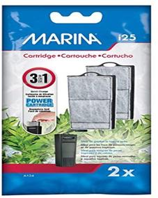 img 2 attached to 💧 Powerful Replacement Aquarium Filter Media: Marina I25 Power Cartridge, 2-Pack - A134