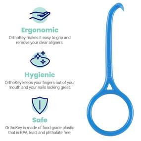 img 3 attached to 🦷 Blue OrthoKey Clear Aligner Removal Tool - 2 Pack for Invisible Removable Braces, Retainers, and More