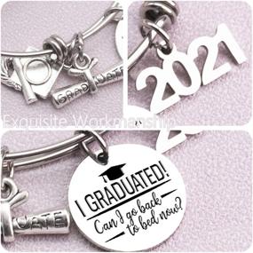 img 3 attached to 2021 Graduation Gifts: Inspiring Bracelets for Class 2021 Graduates - For Her, Him, Daughter, Son, Women, Best Friend, College Boys & Girls - Graduated Mantra Cuff