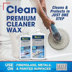img 1 attached to Star Brite One-Step Premium Cleaner Wax With 🌟 PTEF: Effortlessly Cleans, Protects, and Restores with Lasting Brilliance