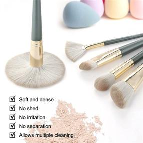 img 1 attached to 💄 UtonG 15Pcs Professional Makeup Brushes Set - Blush Contour Concealers Foundation Face Powder Eyeshadow Eyelash Lip Blending Tool Kit