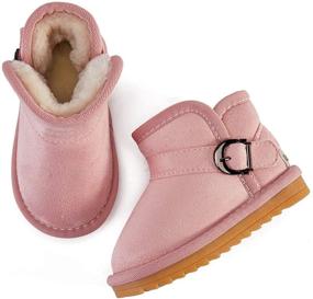 img 3 attached to 👶 BMCiTYBM Baby Snow Boots: Warm Non-Slip Faux Fur Lined Shoes for 6-24 Months