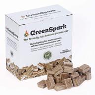 🔥 greenspark 100% natural waterproof firestarter, fast lighting, long burn, safe for indoor/outdoor use (160 count) логотип