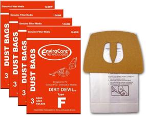 img 2 attached to High-Quality EnviroCare Replacement Vacuum Cleaner Dust Bags for Royal Dirt Devil Canisters - Type F (12 Bags)