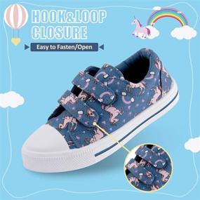 img 2 attached to ologinmars Canvas Sneakers: Comfortable 👟 Slip-on Shoes for Toddler Boys & Girls