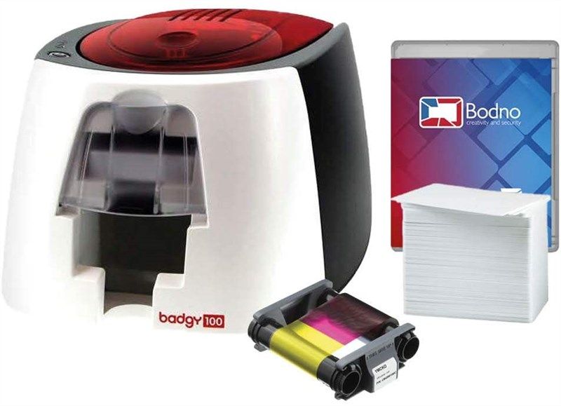 Bodno Magicard Enduro 3e Dual Sided ID Card Printer & Complete Supplies  Package ID Software