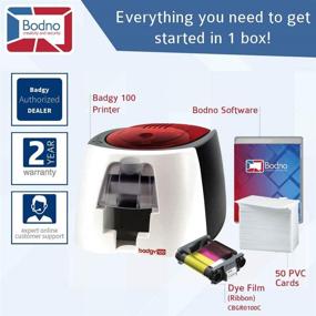 img 3 attached to 🖨️ Badgy100 ID Card Printer Bundle: Complete Supplies Package & Bodno ID Software - Bronze Edition