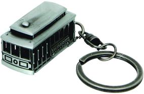 img 2 attached to 🚋 NS San Francisco Cable Car Metal 3D Key Chain: Premium Shiny Pewter Collectible 59435