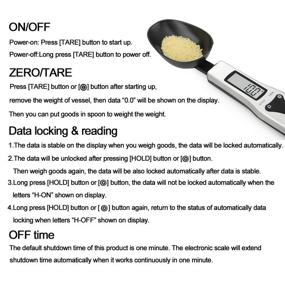 img 1 attached to JOYIT Stainless Steel Food Measuring Scale - Digital Spoon Scale 500g/0.1g with LCD Display, Ideal for Small Baking