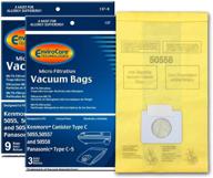 🧹 12-pack envirocare replacement vacuum bags for kenmore canister type c or q 50555, 50558, 50557, and panasonic type c-5 логотип