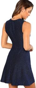 img 1 attached to DIDK Womens Sleeveless Flared Glitter Women's Clothing for Dresses