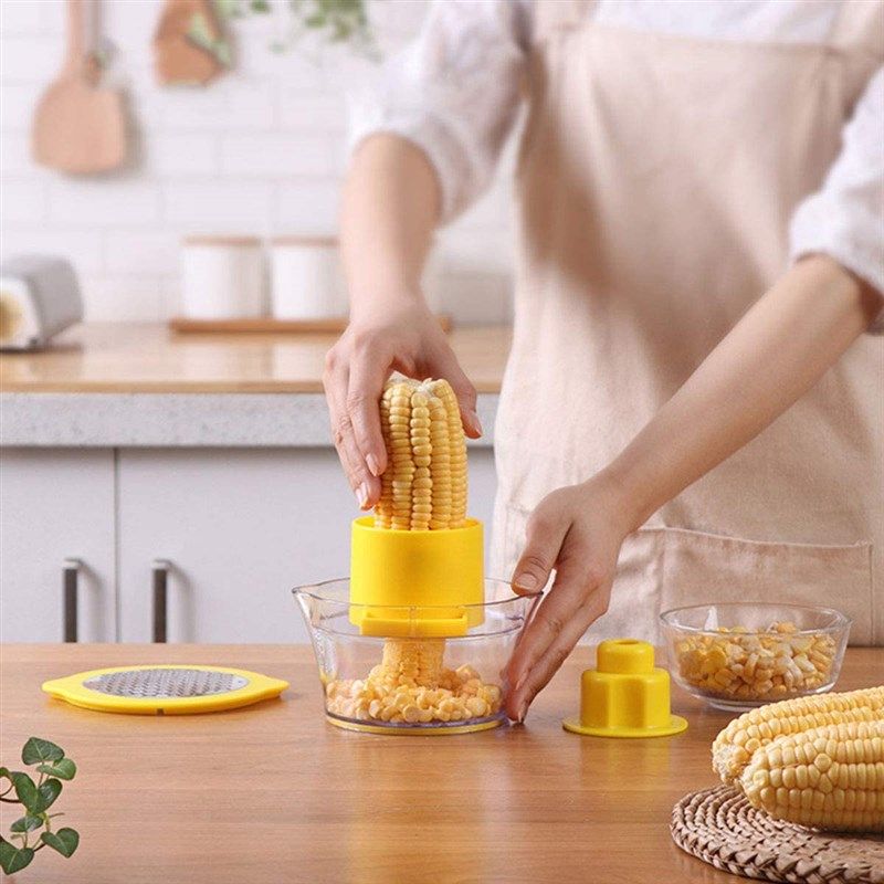  Corn Peeler, Corn stripper for corn on the cob remover  tool,Stainless steel multifunctional Kitchen Grips Corn planer Cob Cutter  kernels, with Hand Protect: Home & Kitchen