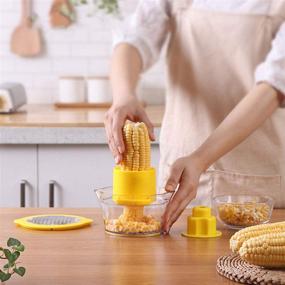 img 1 attached to 🌽 NatSeekGo Stainless Steel Corn Stripper - Innovative Corn Thresher & Planer - Easy Corn Peeler and Versatile Corn Stripping Device - Essential Kitchen Tool