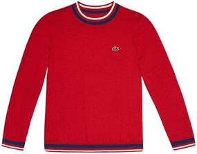img 1 attached to 👕 Lacoste Boys Elegant Crew Neck Sweater