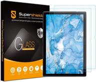 📱 (2 штуки) защитное стекло supershieldz для планшета dragon touch notepad 102 (10 дюймов), защита от царапин, беспузырьковая установка - повышение seo. логотип