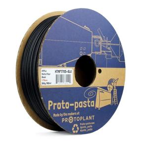 img 2 attached to Proto Pasta Matte Fiber Black 1.75mm Filament