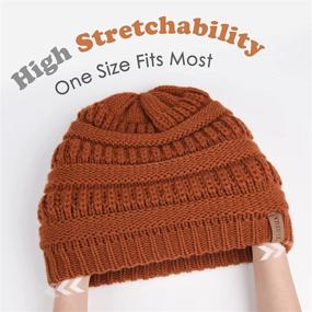 img 3 attached to Warm Fleece-Lined Knit Beanie Hats for Women and Men - Stylish and Cozy Winter Hats by FURTALK