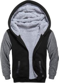 img 4 attached to SWISSWELL Sweatshirt Hoodie Sleeve Fleece Boys' Clothing ~ Jackets & Coats