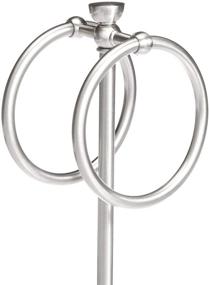 img 2 attached to 🧺 2-Ring Towel Holder from Amazon Basics Bathroom Accessory Collection, in Brushed Steel