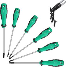 img 3 attached to 🛠️ Uoboeuq 6-Inch Magnetic Torx Screwdrivers Set - T10 to T40, 6-Piece Magnetic Torx Driver Star Screwdrivers - Best Choice for Precision Tasks