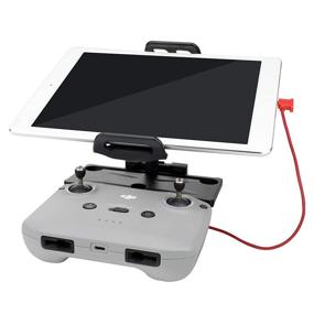 img 1 attached to 🔌 Кабель Hanatora USB C к USB C для пульта дистанционного управления: совместим с DJI Mini 2/Air 2S/Mavic Air 2, нейлоновая оплетка, 1 фут удлинительный кабель для планшета или телефона с OTG, данные RC (красный разъем типа C)