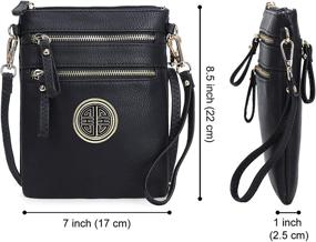 img 1 attached to Solene WU002L Black Women's Handbags & Wallets for Shoulder Bags