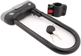 img 3 attached to 🚲 Tuff Bro Heavy Duty 14mm U-Bar Bike Lock - Anti-theft Bicycle U-Lock with Mount Bracket & 2 Keys for Enhanced Security