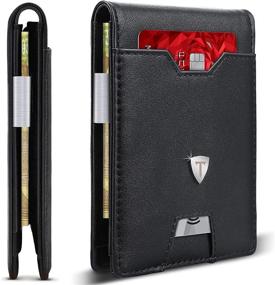 img 4 attached to 💼 TEEHON Minimalist Slim Wallet – Stylish Brother's Accessories with Advanced Blocking Technology for Men