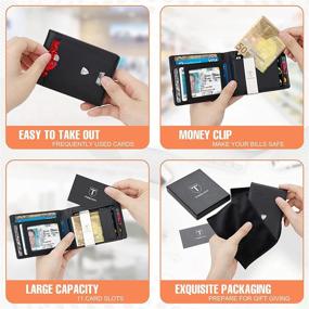 img 3 attached to 💼 TEEHON Minimalist Slim Wallet – Stylish Brother's Accessories with Advanced Blocking Technology for Men