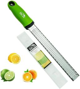 img 4 attached to 🍋 HUJI Citrus Zester and Grater: Razor Sharp Stainless Steel Blades for Lemon, Ginger, Garlic, Truffle, Cheese - Dishwasher Safe with Protective Cover