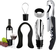 corkscrew stainless bartenders sommelier enthusiast logo