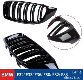 img 1 attached to Huichi Replacement Kidney Grille Compatible Exterior Accessories for Grilles & Grille Guards
