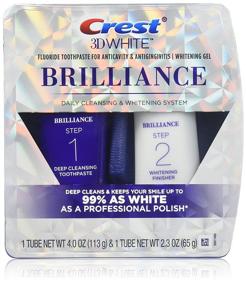 img 4 attached to 😁 Crest Brilliance Daily Cleansing Toothpaste and Whitening Gel System - 4 Oz: Achieve a Radiant Smile